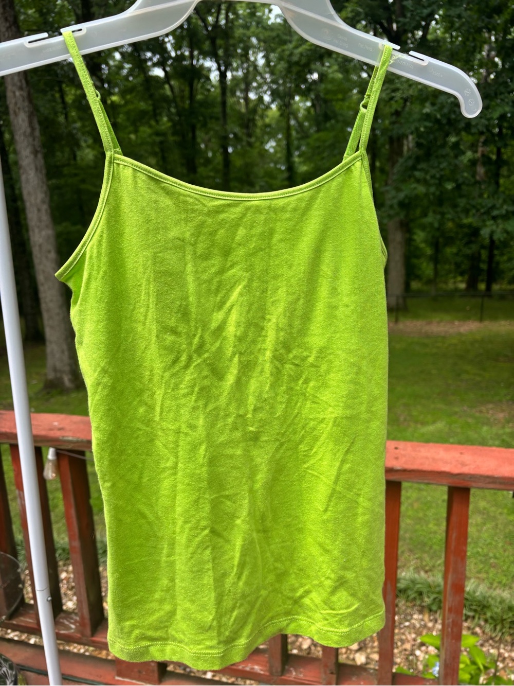 Aeropostale ps size large girls Lime Green adjustable Spaghetti Strap Tank Top